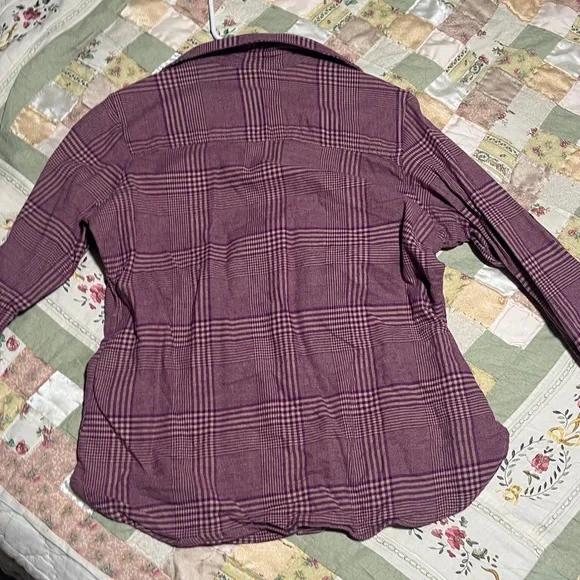 Columbia Purple Plaid Button Down Shirt - Picture 3 of 4